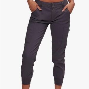 Prana Women's Dark Gray Cropped Cargo Pants